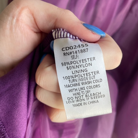 ORCHID DREAMS PUFF SLEEVE ORGANZA BABYDOLL DRESS - Picture 4 of 6